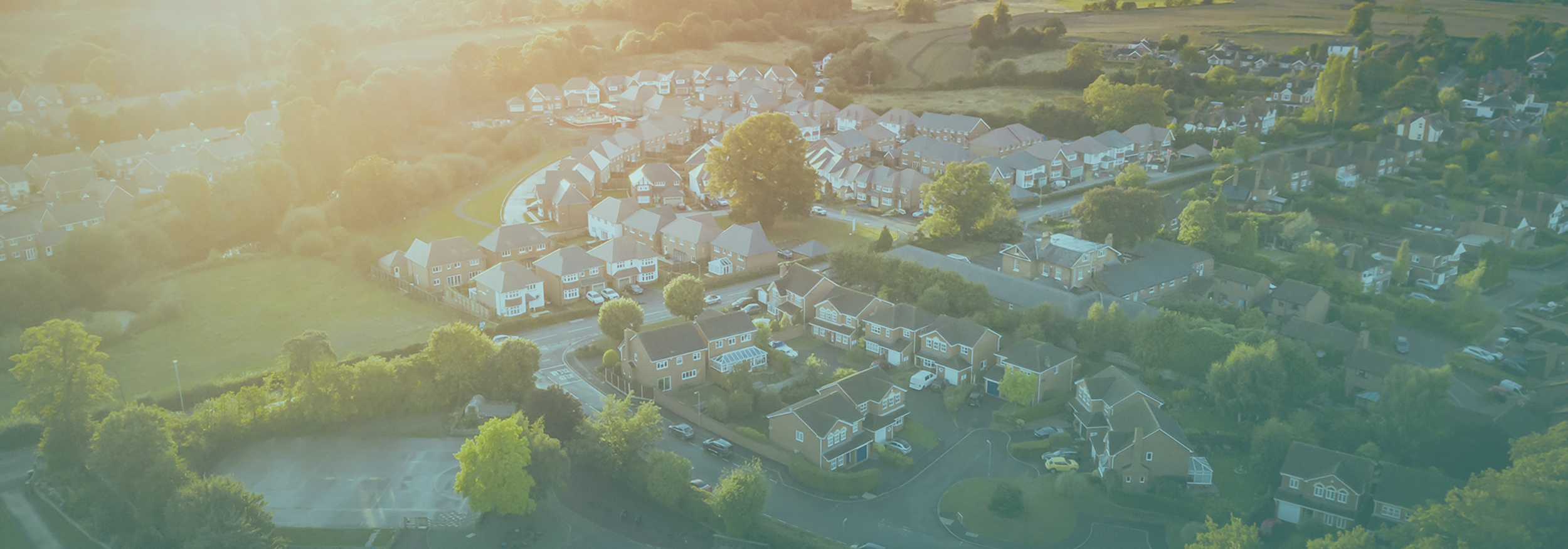 Above view of a neighborhood