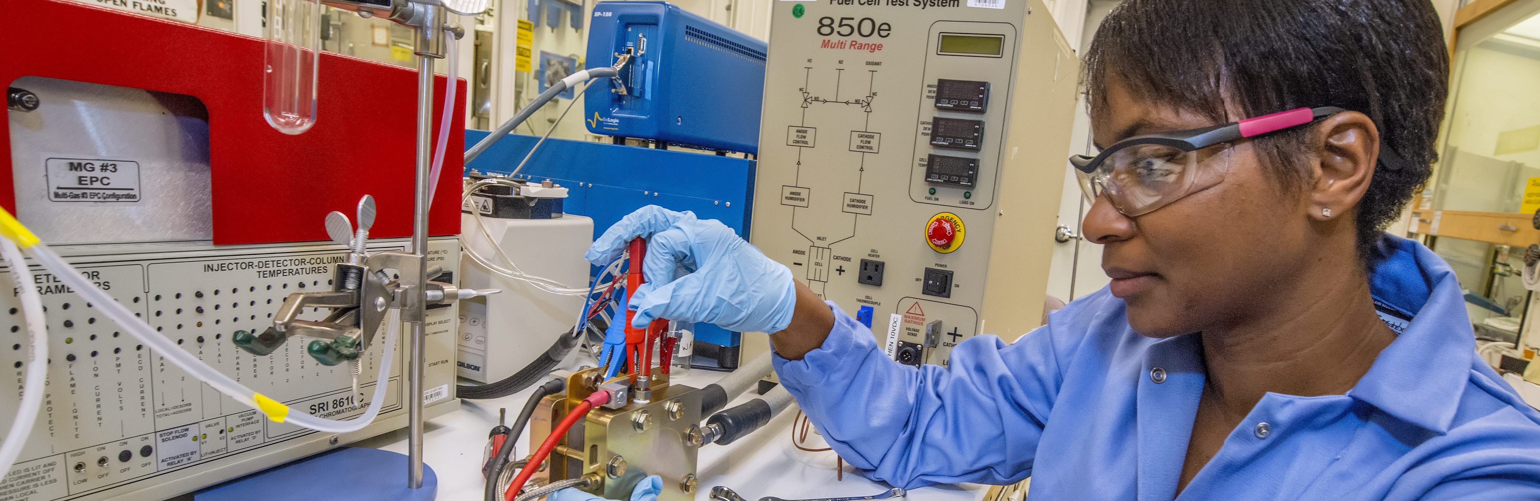Etosha Cave works in the lab